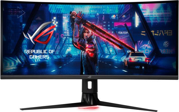 ASUS ROG Strix XG349C Gaming 34inch UWQHD IPS WLED Curved 1900R 180Hz 400cd/m2 1ms 1000 1 HDMI DP USB Type C 2xUSB 3.0 2x2W Speaker